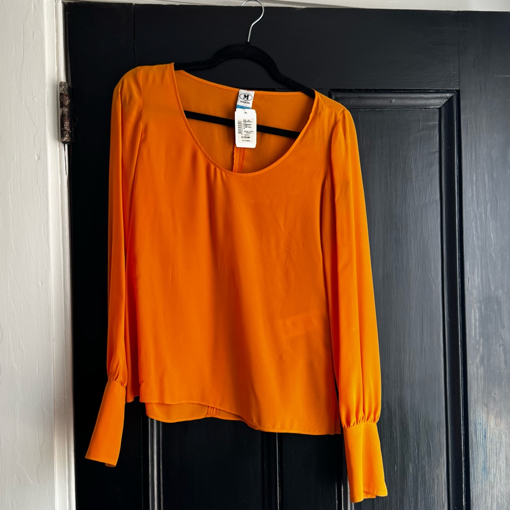 Missoni Flame Orange Blouse Silk